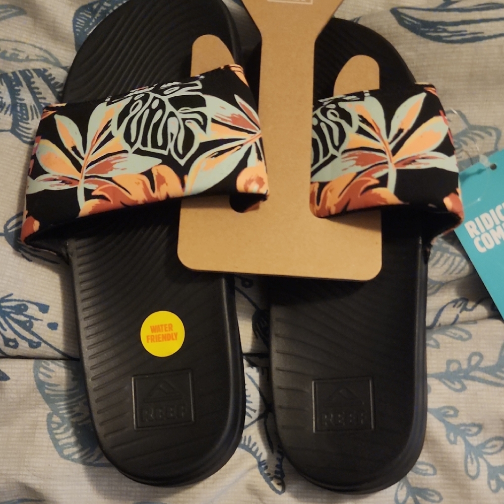 Coco Reef Black and Orange Sandals